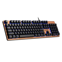 GAMDIAS AURA GK1, USB Kablolu, İngilizce, Çok Renkli Arka Aydınlatma, Red Mekanik Switch, Brown Edition, Gaming Klavye