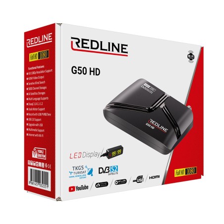 Redline G50 HD TKGS'li Full HD Uydu Alıcısı