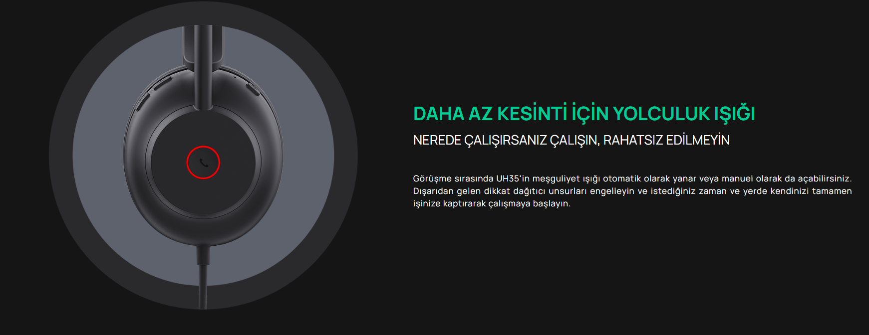 YEALINK UH35 Mikrofonlu Kulaklık