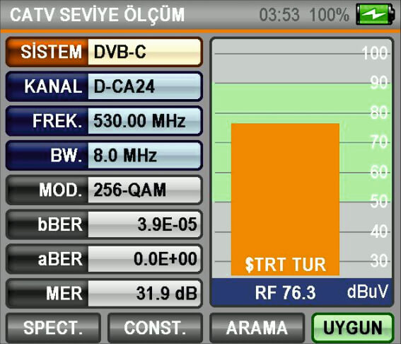 ALPSAT SİNYAL ANALİZÖRÜ