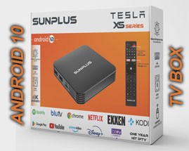 SUNPLUS TESLA XS ANDROID 10 TV BOX